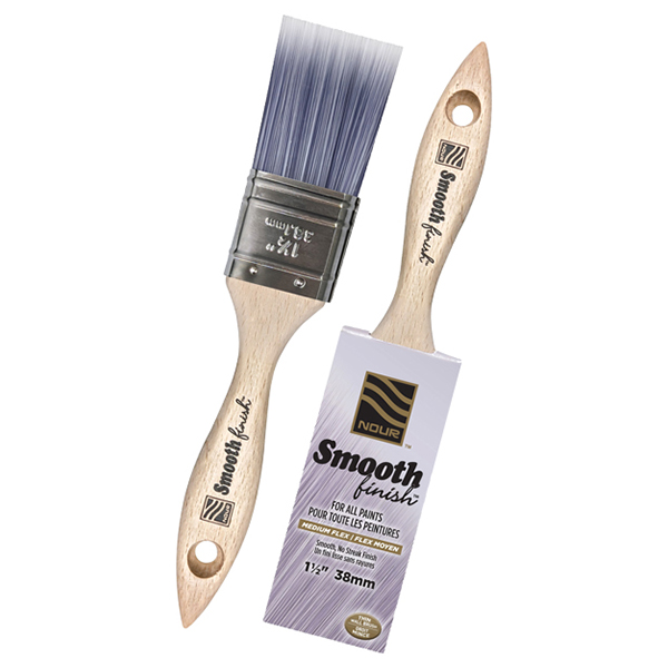 Nour Smooth Finish Thick Straight Brush | Carbon Paint Centre