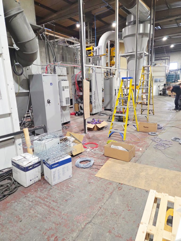 A photo of a Carbon Paint Centre / Gema project in progress, August, 2026