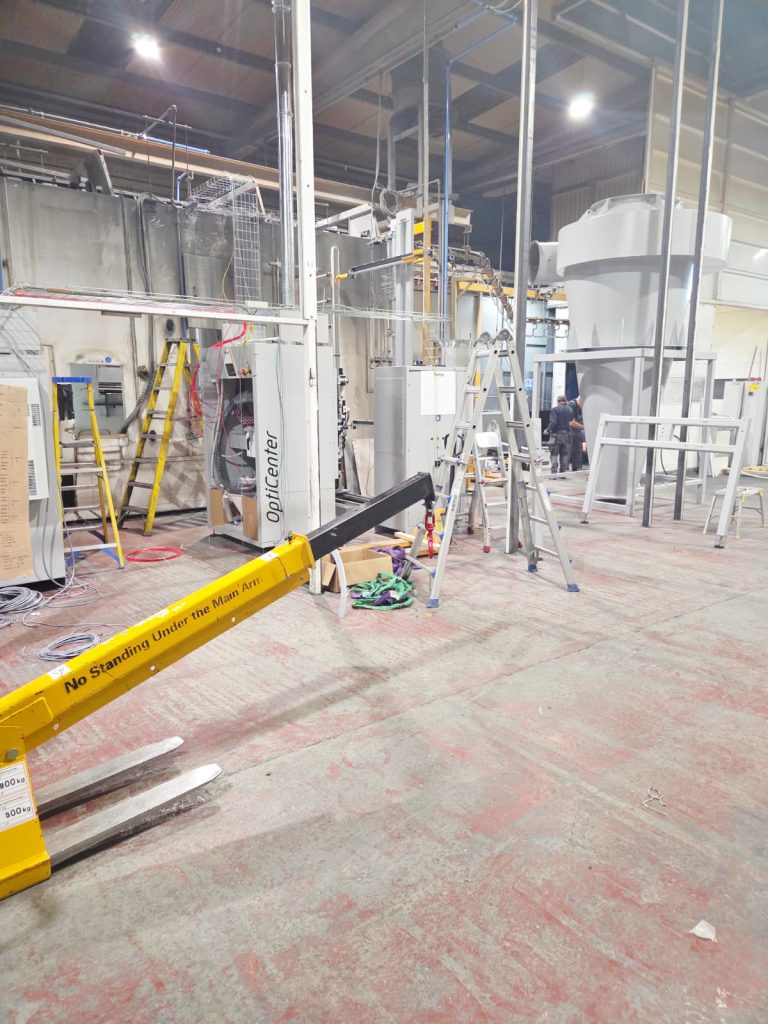 A photo of a Carbon Paint Centre / Gema project in progress, August, 2026
